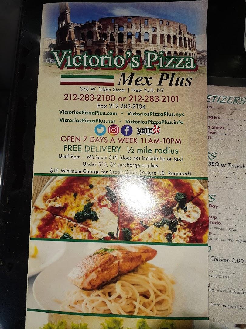 Victorios Brick Oven Pizza AKA Victorios Pizza Harlem Menu image 6